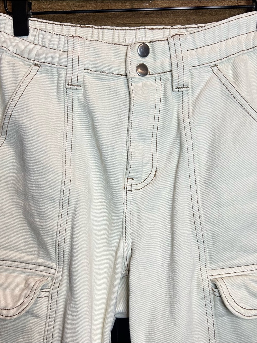 PacSun Bone Utility Cargo Pants Elastic Waist Pristine XS - Picture 5 of 11